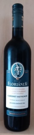 Lahev vína Cabernet Sauvignon (Svatý Floriánek) 2019, jakostní víno (suché)