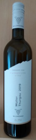 Lahev vína Müller Thurgau 2019, zemské víno (suché)