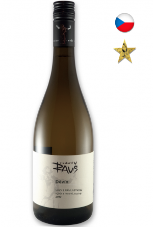 Lahev vína Děvín 2019, výběr z hroznů (suché)