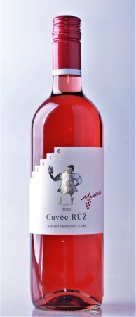 Lahev vína Cuvée Růž /CS+DR+ZW/ 2020, zemské víno (sladké)