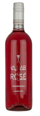 Lahev vína Frankovka rosé 2019, pozdní sběr (polosladké)