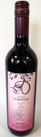 Lahev vína André 2016, zemské víno (suché)