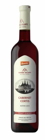 Lahev vína Cabernet Cortis 2018, zemské víno (suché)