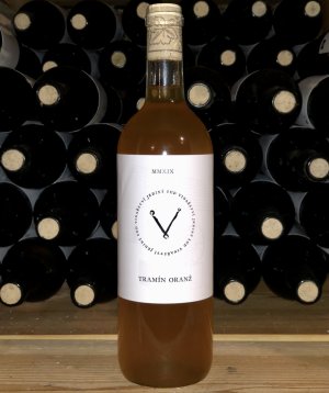 Lahev vína Tramín oranž 2019, zemské víno (suché)