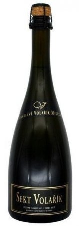 Lahev vína Ryzlink vlašský extra brut 2015, pěstitelský sekt (extra brut)