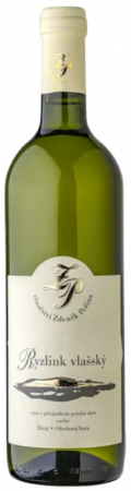Lahev vína Ryzlink vlašský 2017, výběr z hroznů (polosuché)