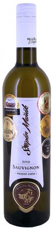 Lahev vína Sauvignon 2019, pozdní sběr (suché)