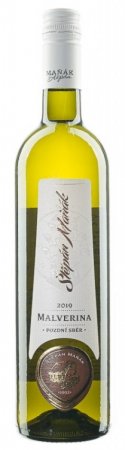 Lahev vína Malverina 2019, pozdní sběr (polosuché)