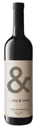 Lahev vína Ryzlink rýnský 2018, pozdní sběr (suché)