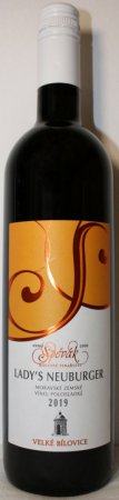 Lahev vína Neuburské lady´s 2019, zemské víno (polosladké)