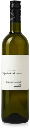 Lahev vína Ryzlink vlašský 2019, zemské víno (suché)