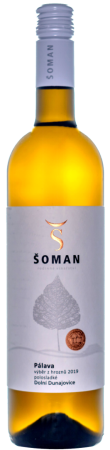 Lahev vína Pálava 2019, výběr z hroznů (polosladké)