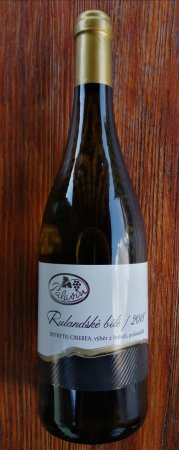 Lahev vína Rulandské bílé 2018, výběr z bobulí (polosladké)