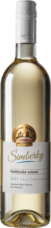 Lahev vína Veltlínské zelené 2017, zemské víno (suché)