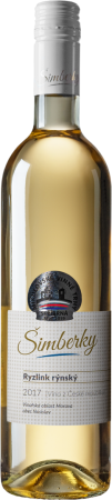 Lahev vína Ryzlink rýnský 2017, zemské víno (suché)