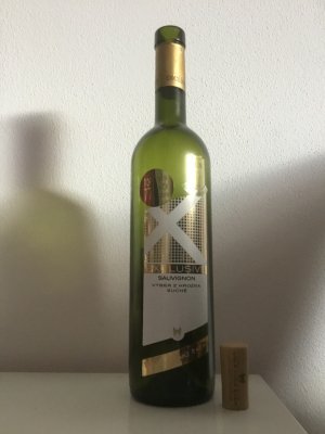 Lahev vína Sauvignon Exclusive 2017, výběr z hroznů (suché)
