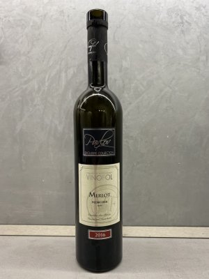 Lahev vína Merlot 2016, pozdní sběr (suché)