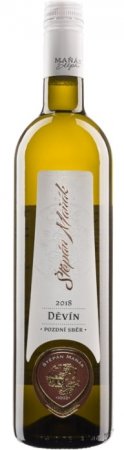 Lahev vína Děvín 2018, pozdní sběr (polosladké)