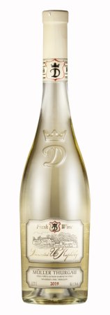 Lahev vína Müller Thurgau - Pod Svatým kopečkem 2019, pozdní sběr (polosladké)