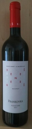 Lahev vína Frankovka 2017, pozdní sběr (suché)