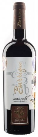 Lahev vína Alibernet barrique 2017, pozdní sběr (suché)