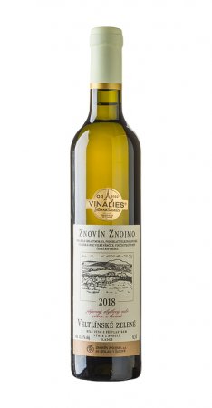 Lahev vína Veltlínské zelené 2018, výběr z bobulí (sladké)