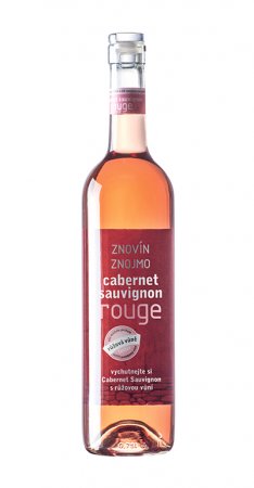 Lahev vína Cabernet Sauvignon rosé 2018, výběr z hroznů (polosladké)