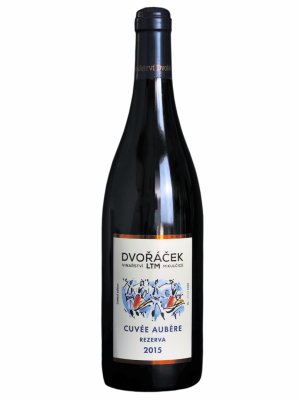 Lahev vína Cuvée Aubére 2015, jakostní víno známkové (polosuché)