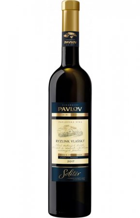 Lahev vína Ryzlink vlašský 2017, výběr z hroznů