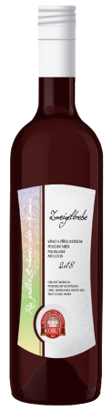 Lahev vína Zweigeltrebe (Melleus) 2018, pozdní sběr (polosladké)