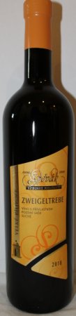 Lahev vína Zweigeltrebe 2018, pozdní sběr (suché)