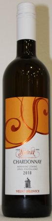 Lahev vína Chardonnay 2018, zemské víno (polosladké)