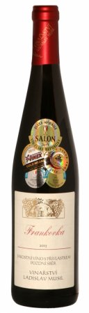 Lahev vína Frankovka 2015, pozdní sběr (suché)