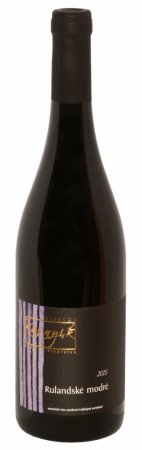Lahev vína Rulandské modré 2015, jakostní víno (suché)