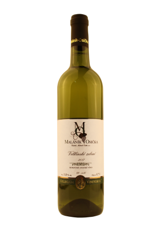 Lahev vína Veltlínské zelené 2017, zemské víno (suché)