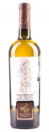 Lahev vína Chardonnay (Terroir, krášleno na kvasnicích) 2017, výběr z hroznů (polosladké)