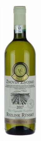 Lahev vína Ryzlink rýnský 2017, voc (polosuché)