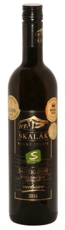 Lahev vína Sauvignon 2016, výběr z hroznů (polosladké)