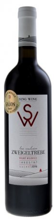Lahev vína Zweigeltrebe 2016, jakostní víno (suché)