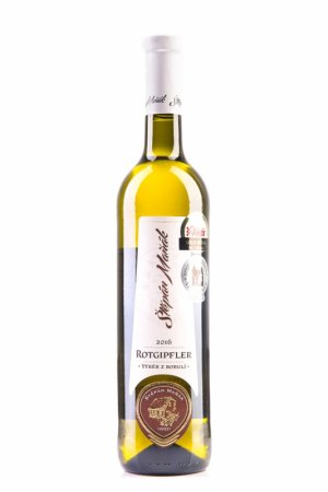 Lahev vína Rotgipfler 2016, výběr z hroznů (sladké)