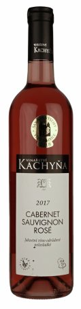 Lahev vína Cabernet Sauvignon rosé 2017, jakostní víno (polosladké)