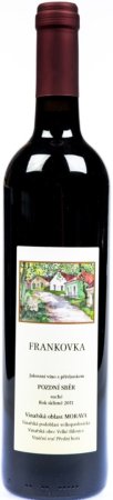 Lahev vína Frankovka 2011, pozdní sběr (suché)