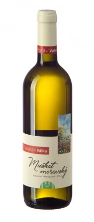 Lahev vína Muškát moravský (BIO) 2016, kabinetní víno (polosuché)