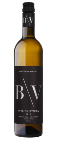 Lahev vína Ryzlink rýnský 2015, pozdní sběr (suché)
