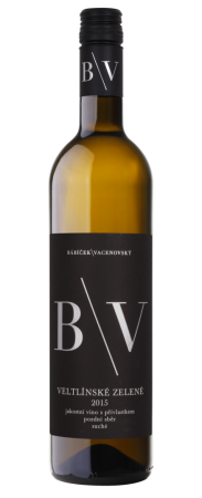 Lahev vína Veltlínské zelené 2015, pozdní sběr (suché)
