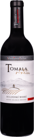 Lahev vína Tomala Rulandské modré 2015, zemské víno (polosuché)