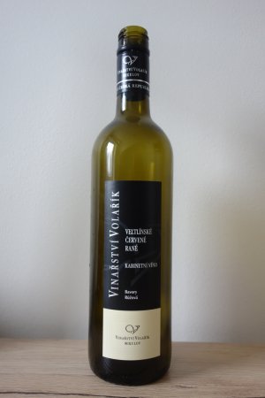 Lahev vína Veltlínské červené rané 2016, kabinetní víno (suché)