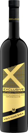 Lahev vína Račianska Frankovka Exclusive 2015, jakostní víno (suché)