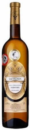 Lahev vína Sauvignon 2015, pozdní sběr (polosladké)