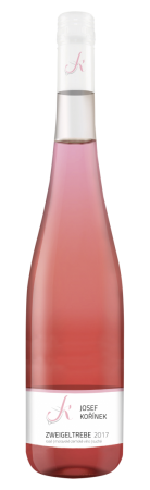 Lahev vína Zweigeltrebe rosé 2017, kabinetní víno (suché)
